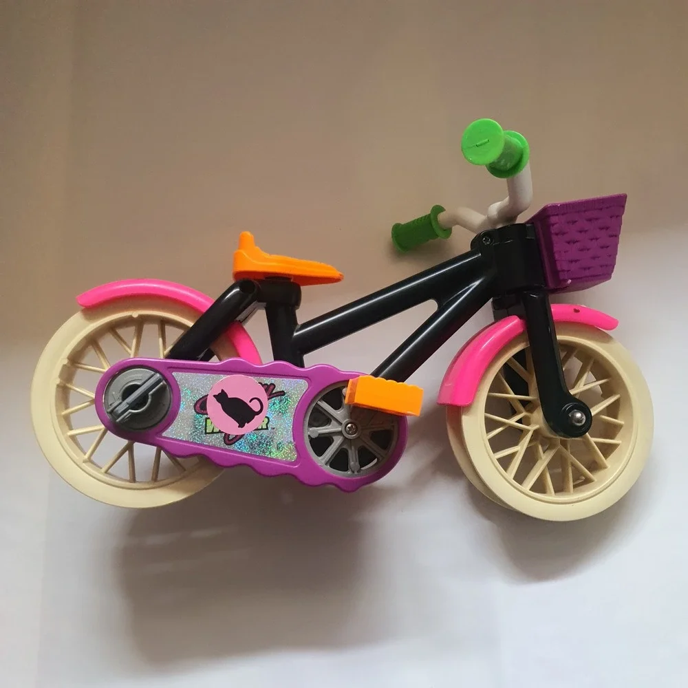 Vintage 1991 Kenner Stacy with Bike Two-Wheeler Pink Doll 15' Bike 13'‎